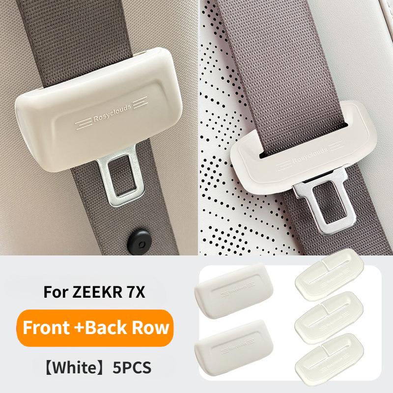 For ZEEKR 7X 007GT 007 001 009 Mix Car Seat Belt Anti Scratch Protector Case Cover Seatbelt Buckle Cover Soft Silicone Collision