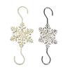 5/10Pcs Christmas Hook Snowflake Design Stainless Steel Hooks Winter Theme Home Holiday Decor Accessory