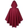 Halloween Cloak Retro Style Hooded Tailoring Metal Buckle Decoration Shawl Role-Playing Versatile Costume Accessory