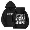 Kids Long Sleeve Pullover Hoodie with Pockets Loose Fit Letter Print Casual Sweatshirt