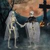 Human Skeleton Party Dressing Terrifying Appearance Simulation Plastic Home Decoration Halloween Interesting Decorative Props