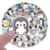 Niedliche Pinguin-Graffiti-Aufkleber – 60 wasserfeste Bögen für Notizbücher und Gepäckdekoration