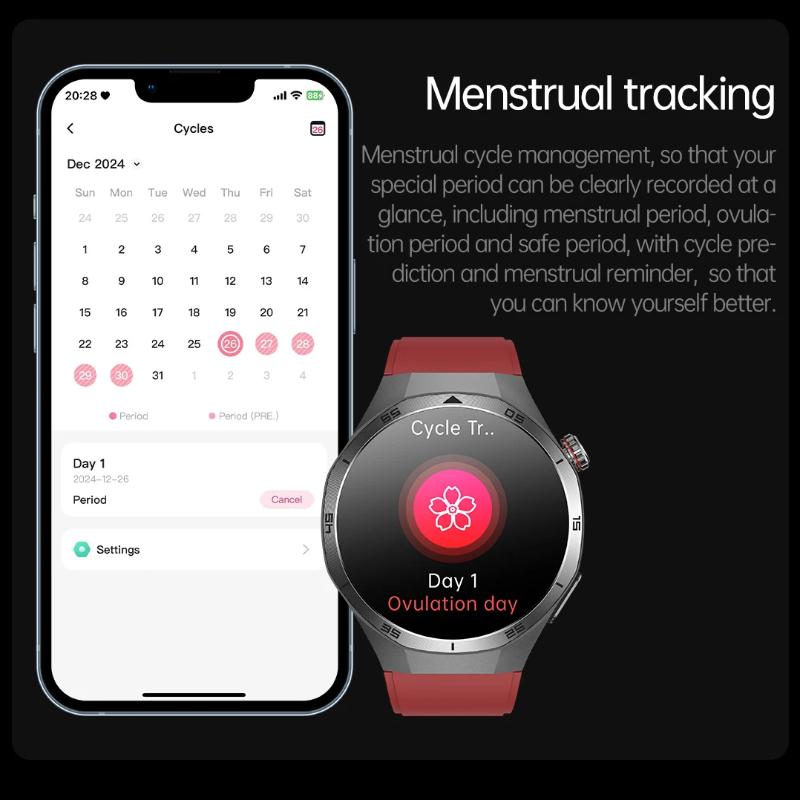 2025 Ny EKG+PPG Tre Høye Smartklokke Lipider Urinsyre Blodtrykk Smartklokke Menn NFC Sport HD Anrop Helseklokke for iOS Android