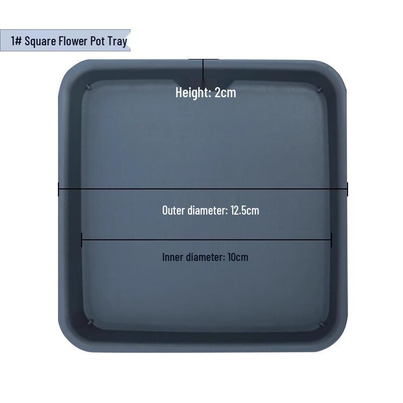 

Квадратный пластиковый поддон для цветочного горшка