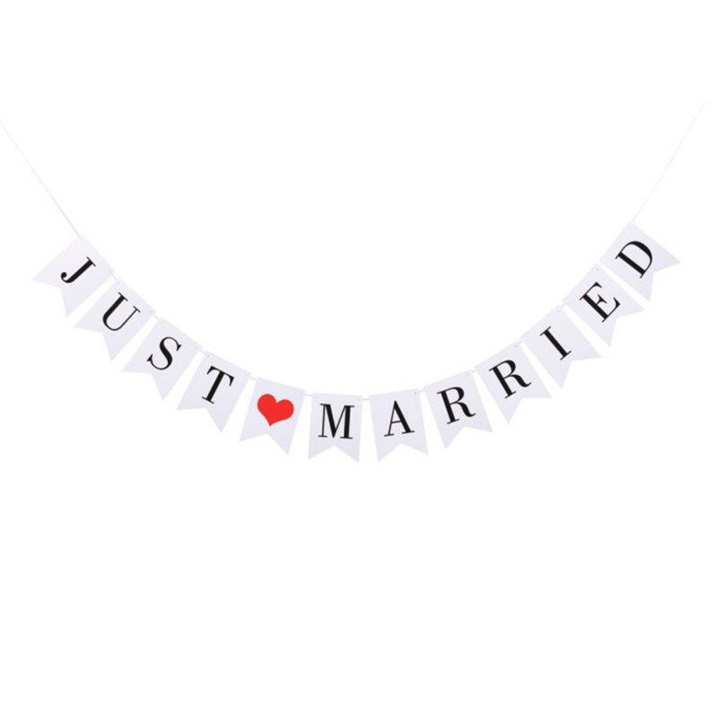 

ТОЛЬКО ПОЖЕНИЛИСЬ Набор свадебного баннера - свадебные украшения, дорожка для фото на девичник и помолвку, украшение автомобиля 1pcs