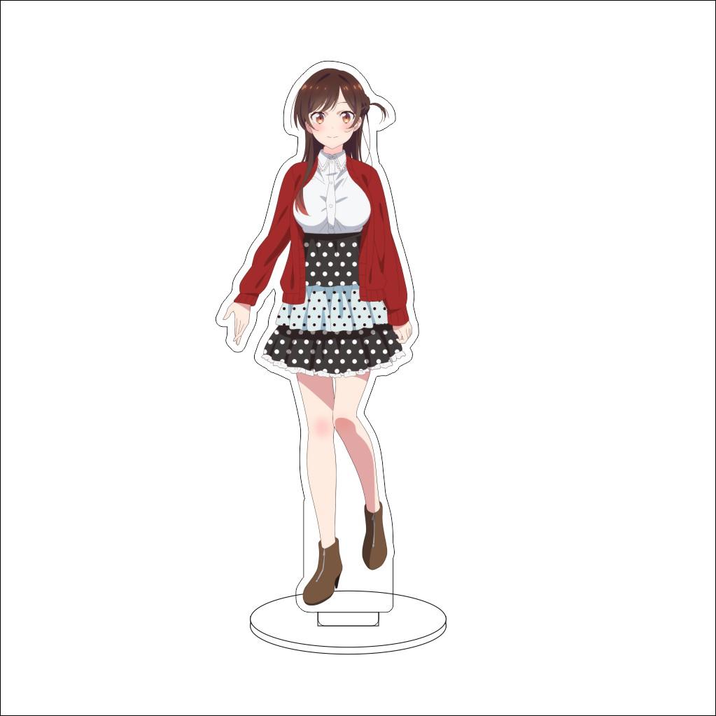16CM Anime Rent-A-Girlfriend Cosplay Acrylic Stand Ornaments Sakurasawa Sumi Asami Nanami Figure Stand Halloween Gifts