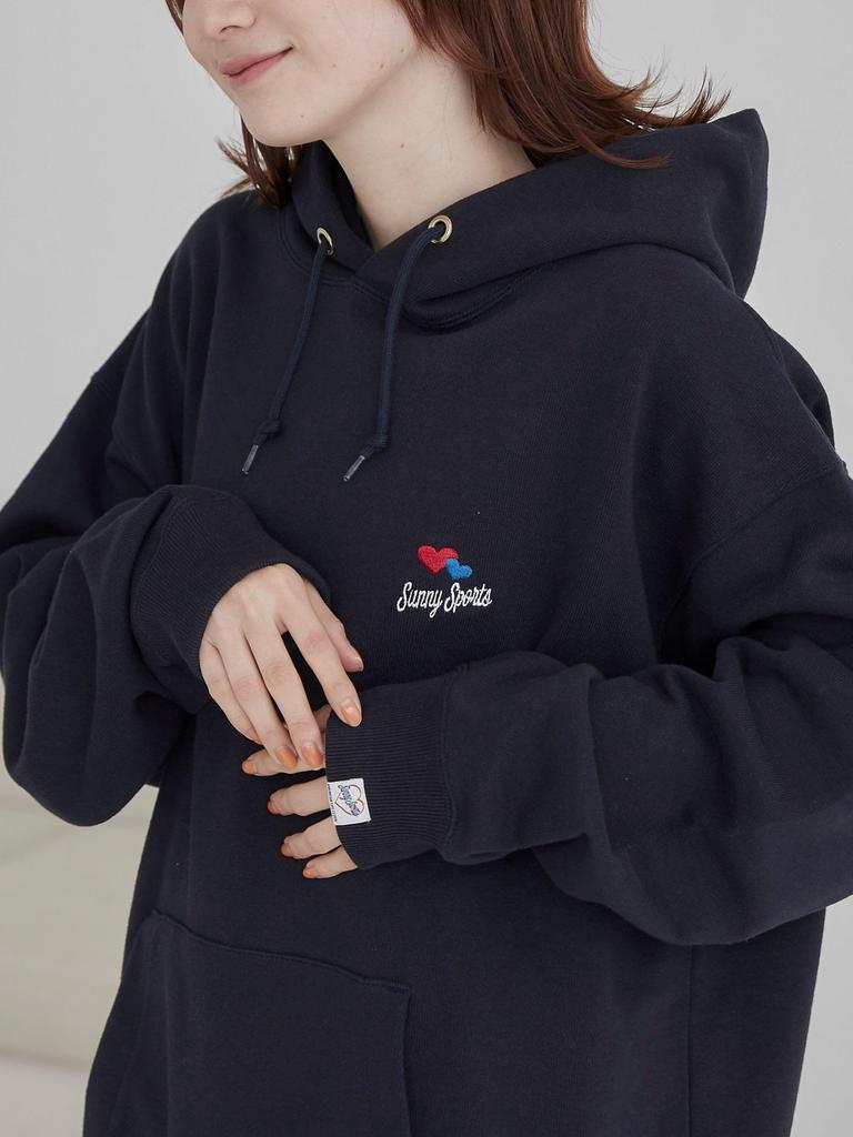 Cohen SunnySports Custom-Made One-Point Heart Embroidered Hoodie 75206020460 7950 NAVY (79) M