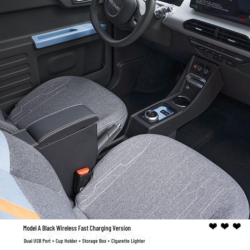 Panda Mini Armrest Box for Electric Vehicle Interior Modification