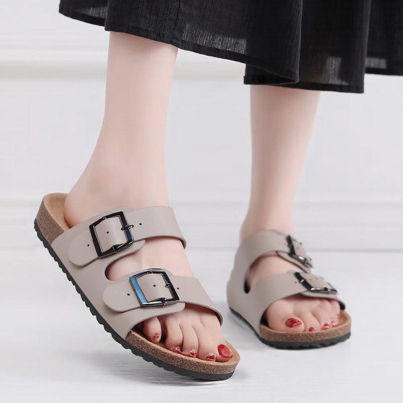 Women's Birkenstock Outdoor Non-slip Single Strap Cork Sole Sandals