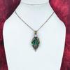 Tree of life malachite pendant copper wire wrapped pendant rainbow moonstone pendant gemstone copper jewelry handmade pendant gifts for wife