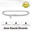 ORSA JEWELS Authentic 925 Sterling Silver Tennis Chain Bracelet Moulding Process Hanmade High-end Hand Chain for Man Woman SB128