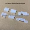 Mangueira de Silicone Transparente e Tampa Final 8/10mm com Clipe de Fixação para Fitas de LED à Prova d'Água 3528/5050