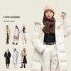 Semir Women's Long Hooded 90% Duck Down Puffer Jacket