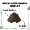 Non-Toxic 122Pcs/Lot 13548 Slope Roof Tile 2X2X1 Dots Block Moc Color Accessories Compatible With Brick Diy Children'S Toy Assembly Parts
