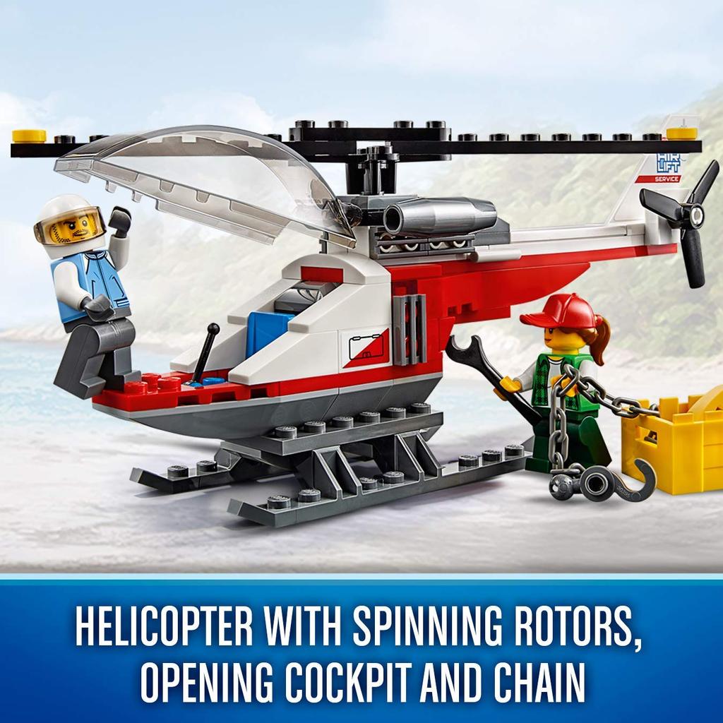 LEGO City Giant Cargo Truck and Helicopter 60183 Block Toy for Boys