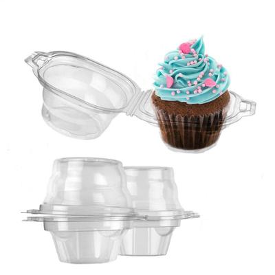 Einzel-Cupcake-Halter 50 Stück Klare Cupcake-Behälter Wiederverwendbare Stapelbare Dessert-Hülle mit Domdeckel Muffins Aufbewahrung für Partys
