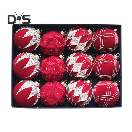 12Pcs Christmas Ball Ornaments Shatterproof Plastic Xmas Tree Hanging Baubles for Holiday Party Wedding Decoration