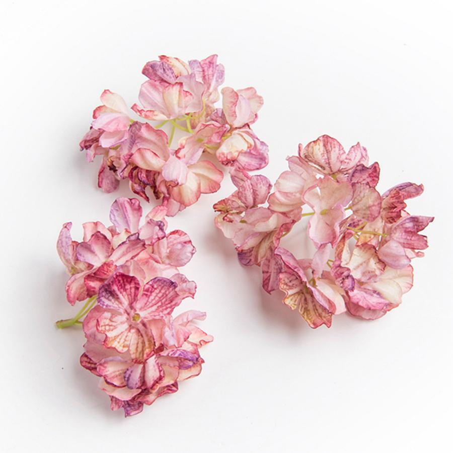 Artificial Flower Silk Hydrangea Wedding Bridal Bouquet Wreath Diy Gift Arrangement Home Vase Table Garden Scene Decoration Wall