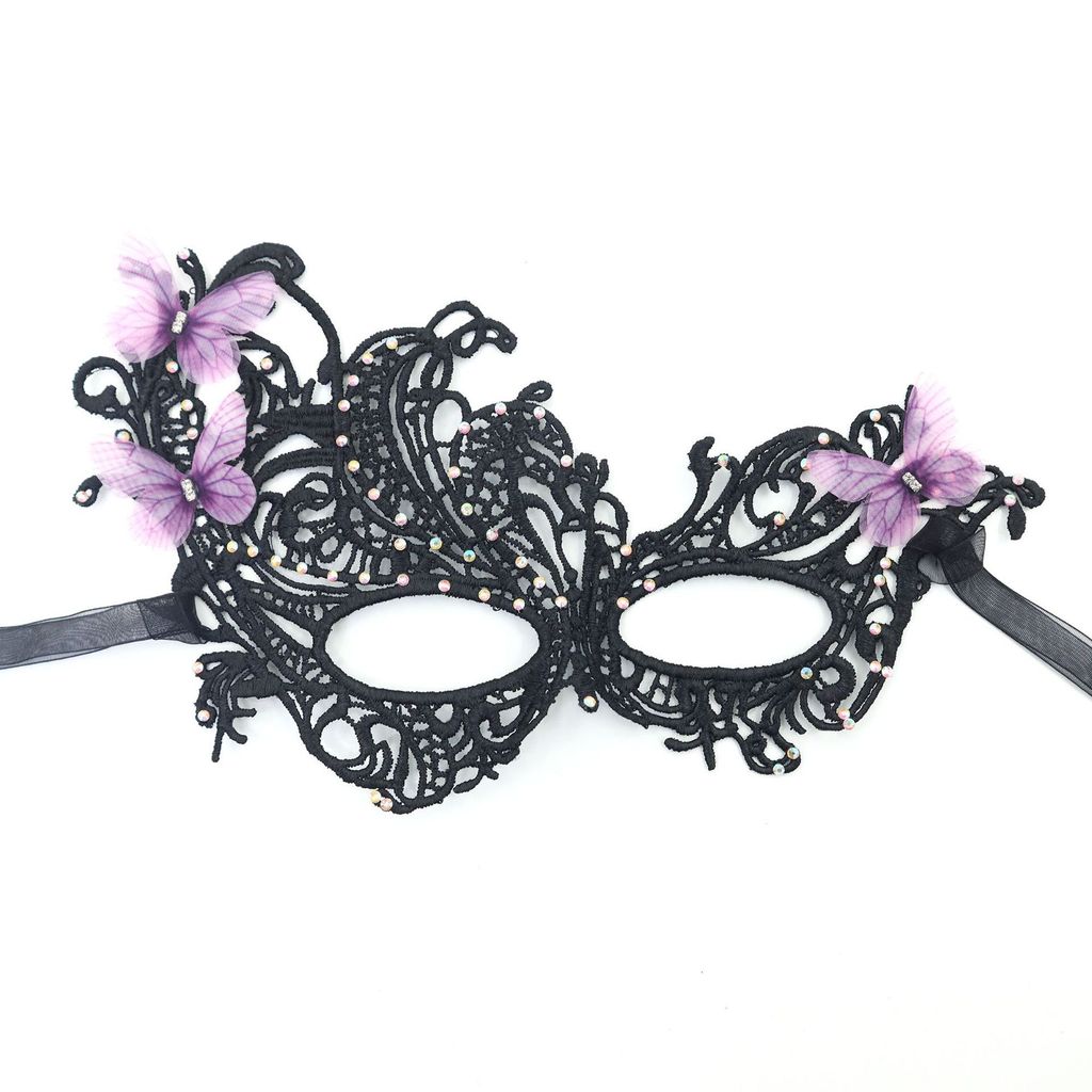 Princess Lace Phoenix Mask With Glitter And Gradient Colors For Halloween Costume Party