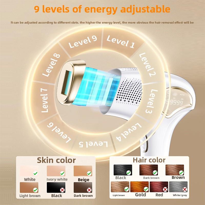 Strong Pulse Ice Hair Removal Instrument Ipl Freezing Point Painless Women's Private Home Beauty Salon Magnetic Suction Can Be Replaced
