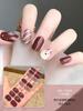 20 Pcs Halloween Christmas UV Semi Cured Gel Nail Stickers Self Adhesive Long Lasting Popular Nail Art Wraps