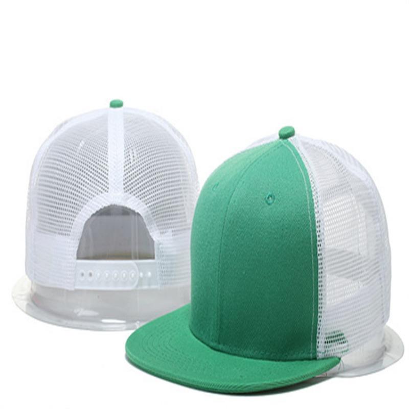 Neue Sommer Hip Hop Leere Platte Hut HipHop Netz Hut Damen Flacher Rand Baseballkappe Herren