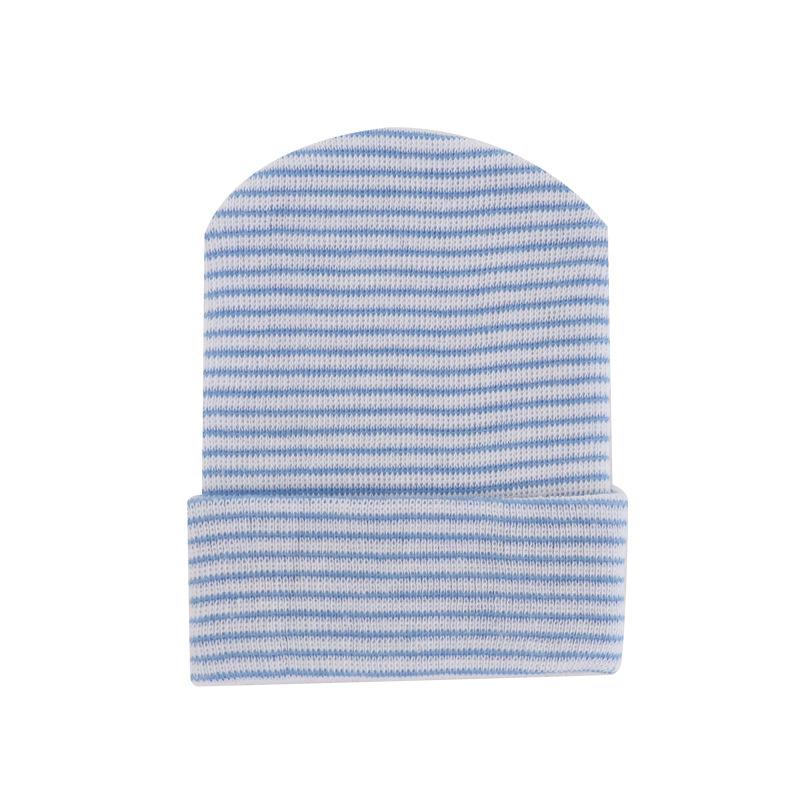 Cute Newborn Baby Hat Infant Girl Boy Comfy Striped Hospital Cap Winter Warm Toddler Outdoor Casual Beanie Newborn Hat