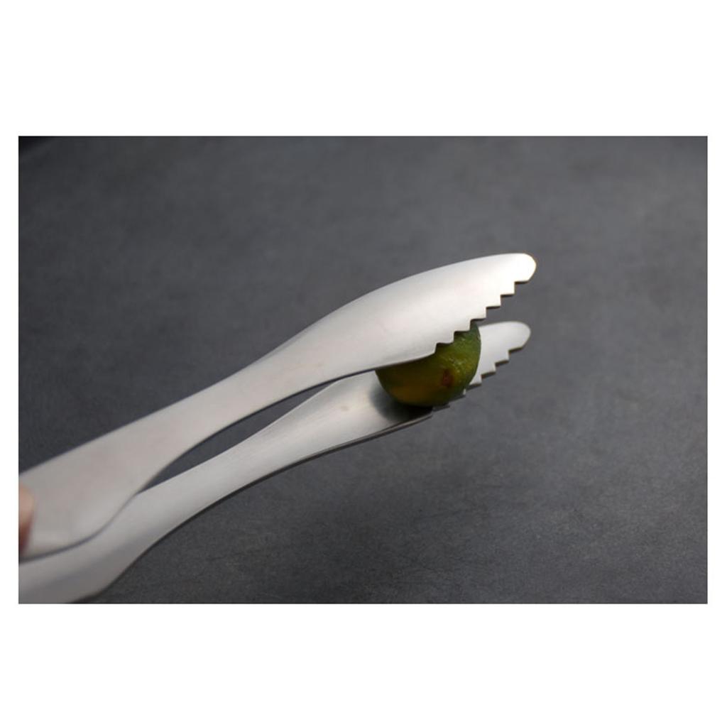 Barbecue Tong Lengthen Rustproof Stainless Steel Baking Cooking Tong for Kitchen Stir Frying