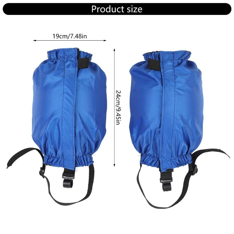 Wasserdichte Gamaschen für Ski Alpin, Schneeschuhwandern Verstellbare Beinschneegamaschen für Damen Herren Gamaschen für Wanderstiefel und Schuhe