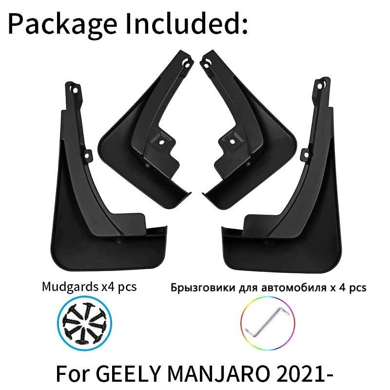 Kotflügel für Geely Manjaro Schmutzfänger Monjaro 2022 2023 Spritzschutz Kotflügel Schmutzfänger Vorne Hinten Autozubehör 4 Stück