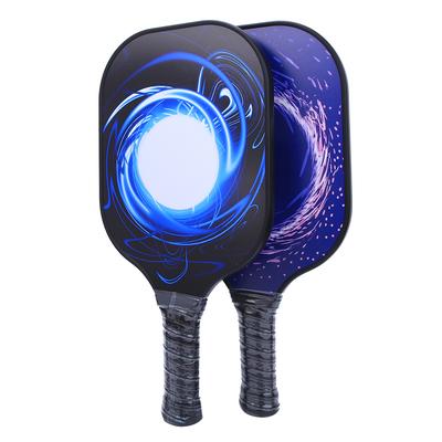 2Pcs Pickleball Paddles Beach Rackets with Carbon Fiber Face and Balls for Outdoor Sports