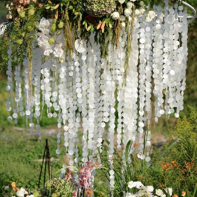 1PC Spiegel Shell Strings Home Beleuchtung Natürliche Muschel Girlande Hochzeit Decor Umweltfreundliche Weiße Shell Ornamente 1m