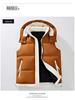 Men's Korean Style Hooded Thickened Cotton Vest for Autumn/Winter - Trendy, Warm Youth Outerwear.
