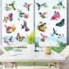 Hummingbird and Butterfly Theme Window Stickers for Living Room, Bedroom, Kitchen, Balcony and Glass Doors