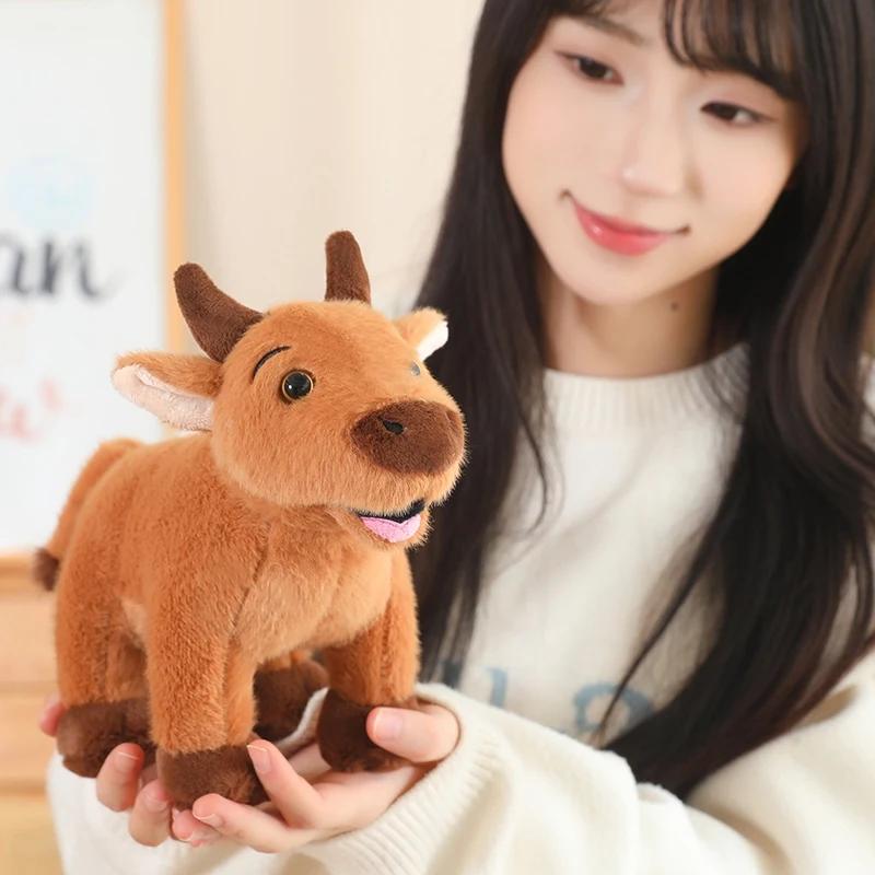 Cute Bull Scalper Ox Cattle Plush Toys Soft Stuffed Pillow for Early Childhood Education Animal Props Doll Gift