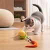 Electric Rechargeable Smart Pet Toy: Rotating Carrot Ball with Automatic Obstacle Avoidance for Cats and Dogs