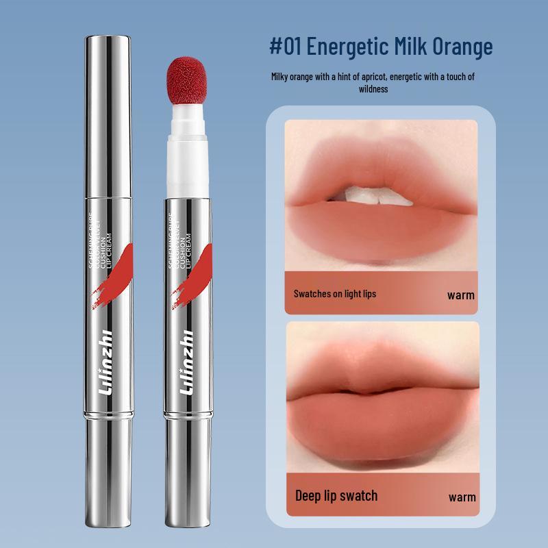 Lilin Velvet Matte Long-lasting Cushion Lipstick for Students and Parties