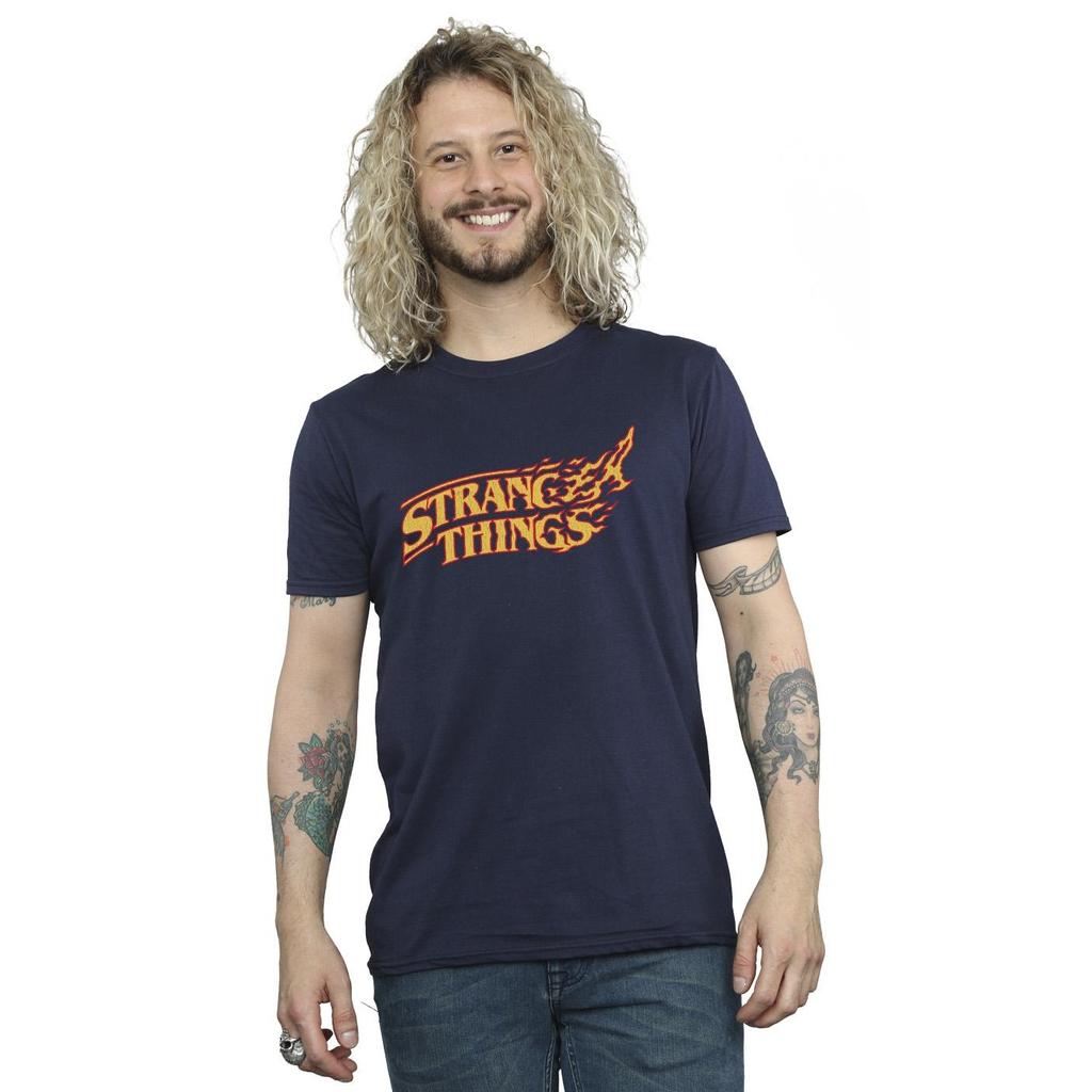 Netflix Mens Stranger Things Logo Breaking T-Shirt