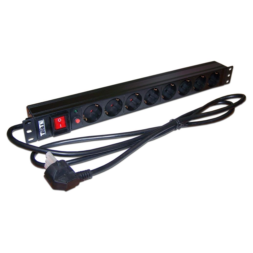 

Распределитель питания Lanmaster Twt-pdu19-16a8p-3 0 Горное расположение 8xschuko Basic 16a Schuko 3м
