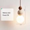 Yellow Travertine Pendant Light Mahogany Nordic Japanese Wabi Sabi Style Bedside Chandelier Long Line Hanging Middle