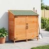 Garden Shed with Lock Brown 106.5 x 56 x 113.5 cm