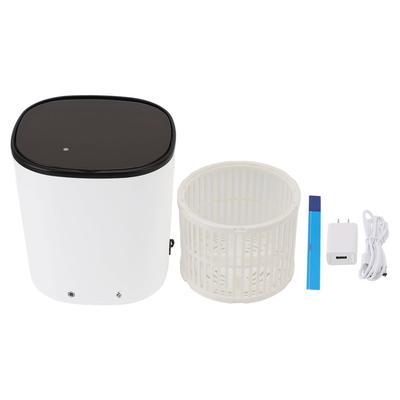 Small Washing Machine White 2000mah Rechargeable Small Washer with Drain Basket for Underwear Socks