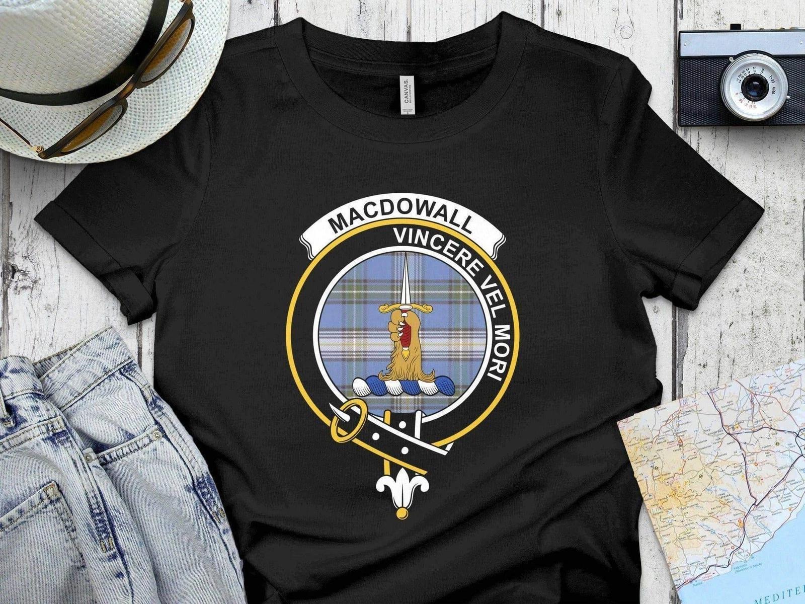 Macdowall Clan Crest Tartan Pattern T-Shirt Sweatshirt 2XL
