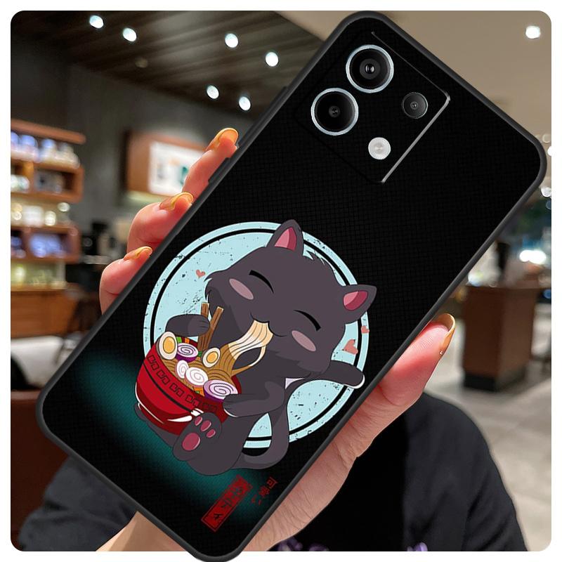 Ramen Cat Japanese Art Case For Xiaomi Redmi Note 14 10 11 12 13 15 Pro Plus Cover For Redmi 15 15C 14C 10C 12C 13C