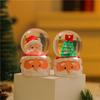 Seven-Color Luminous Christmas Cartoon Glass Ball Ornament - Children's Gift