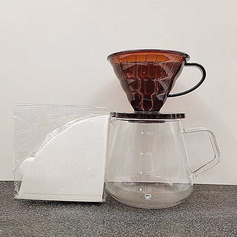 

Pour Over Coffee Brewer Set with V60 Dripper and Pot