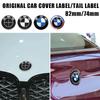 ta122Pcs 74mm 82mm Car Hood Emblem Front Bonnet Logo Trunk Badge Accessories For BMW E90 E46 F10 F30 E87 F20 G20 E60 E61 F25 E36 X3