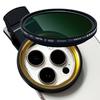 52mm ND Phone Lens Filter for iPhone Samsung and Other Neutral Density for Reducing Light and Clip-on 2-400 16, 15, 14, 13, 12, 11, BLU, Motorola,