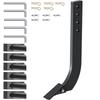 Box Blade Shank, 18" Scarifier Shank, 4 Holes Box Scraper Shank, Ripper Shank with Removable Tapered Teeth and Pins, Adjustable Shanks Assembly for