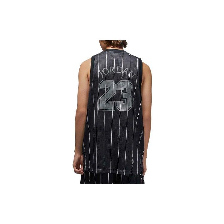 Jordan Striped Number Print Pullover Basketball Vest Men Tops Black DM1381-010
